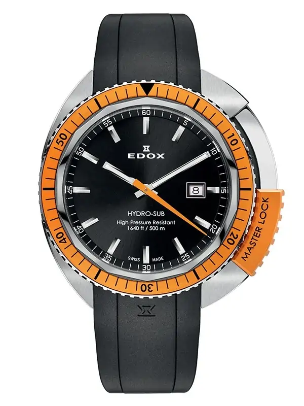 Edox エドックス ハイドロサブ 500m防水 電池交換済 - 腕時計(アナログ)